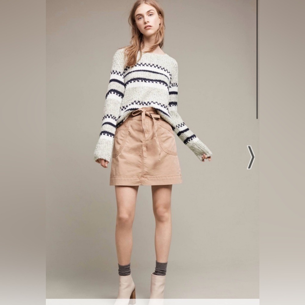 Pilcro Washed Chino Skirt size 6